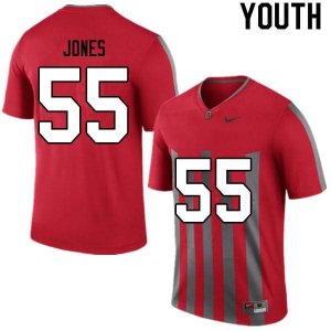 NCAA Ohio State Buckeyes Youth #55 Matthew Jones Retro Nike Football College Jersey MCR4745VX